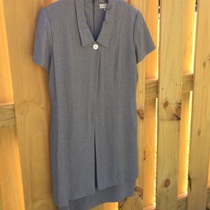 Dress with built in long jacket